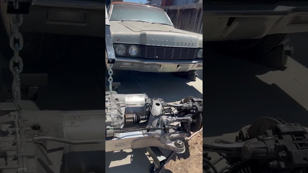 67 Lincoln Continental Tesla swap