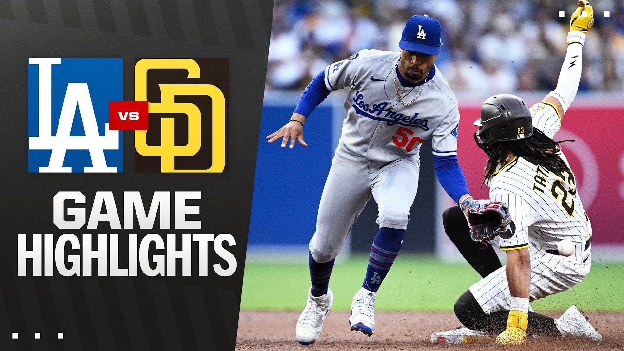 ドジャース対パドレス戦ハイライト（6/9/25）| MLBハイライト