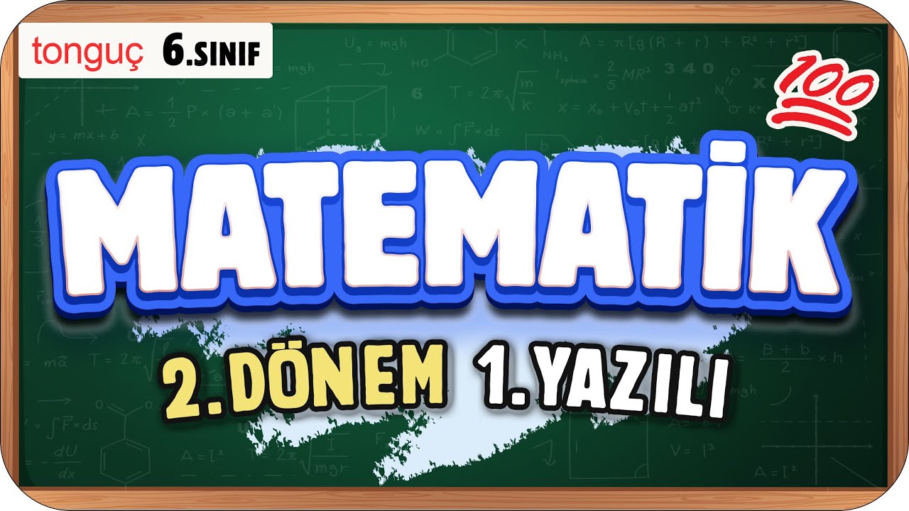 6.Sınıf Matematik 2.Dönem 1.Yazılıya Hazırlık 📑 #2025