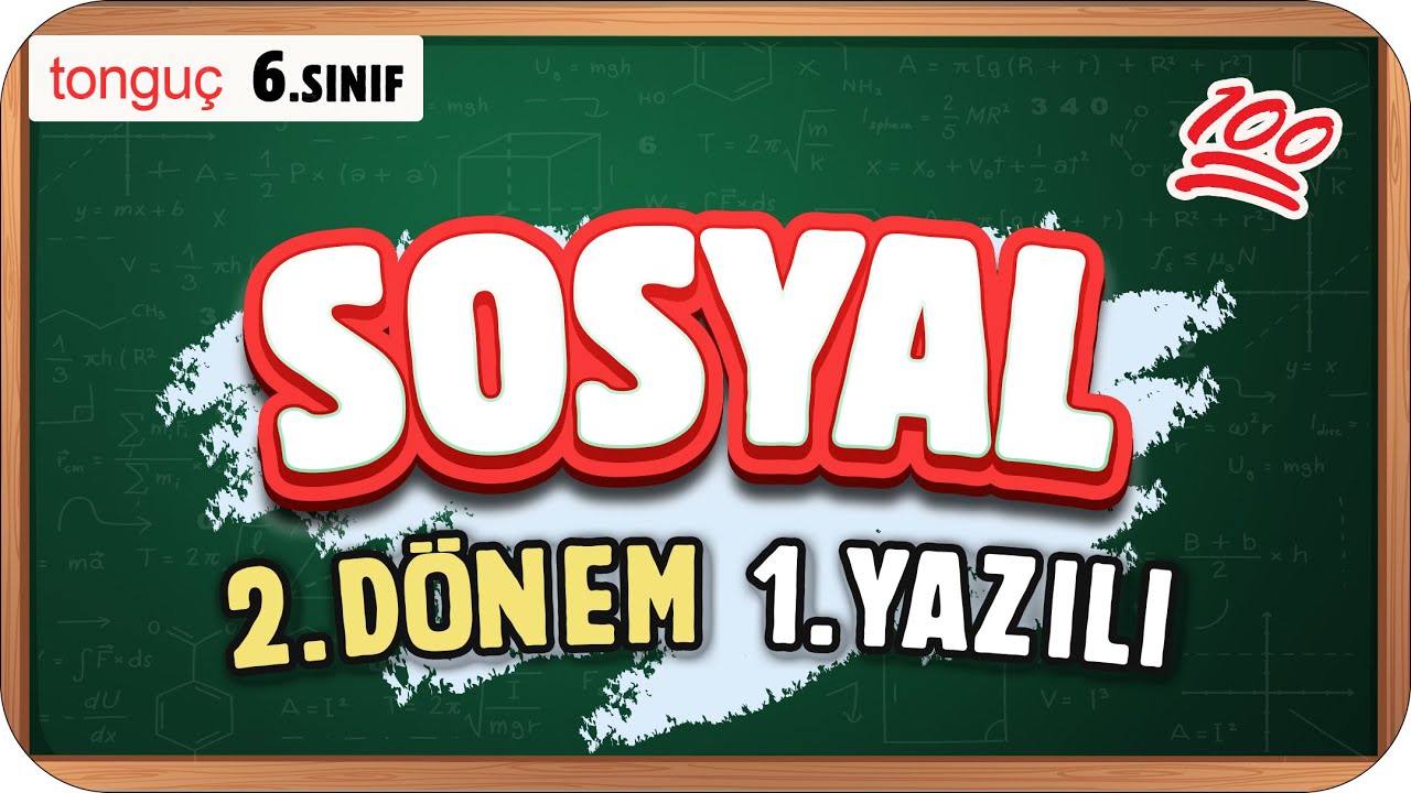6.Sınıf Sosyal 2.Dönem 1.Yazılıya Hazırlık 📑 #2025