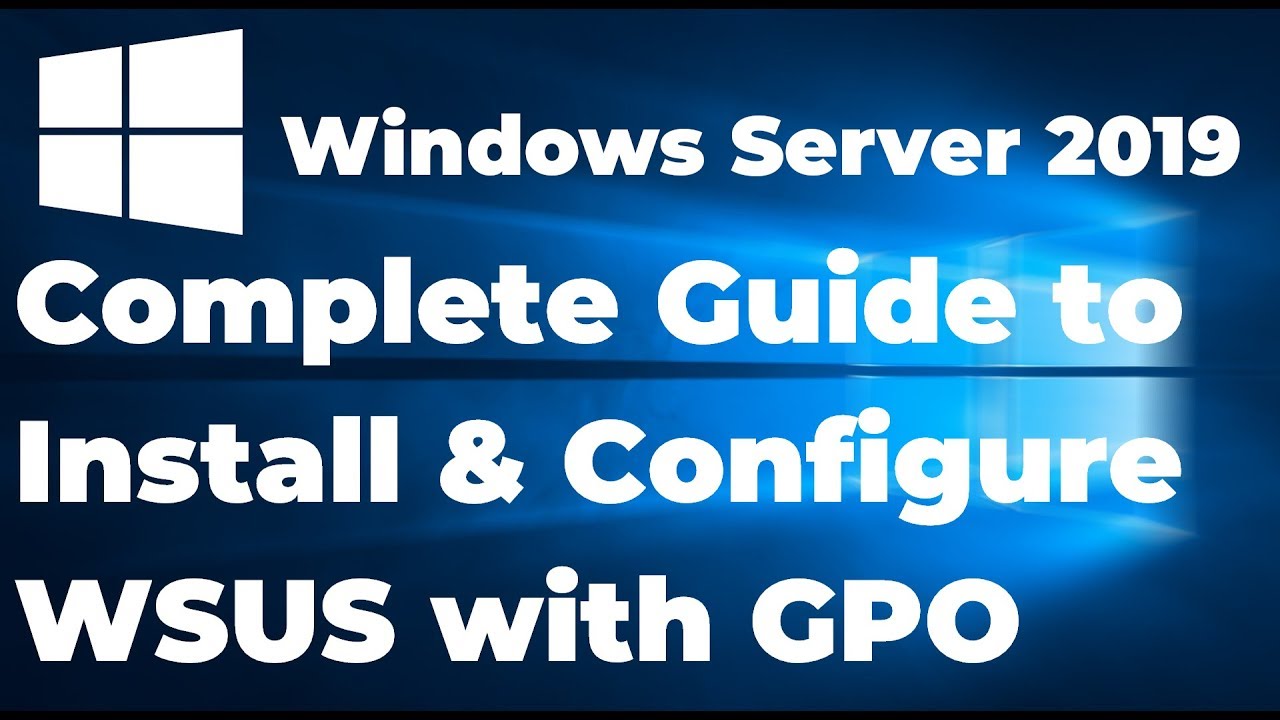 7  How to install and configure WSUS in Windows server 2019