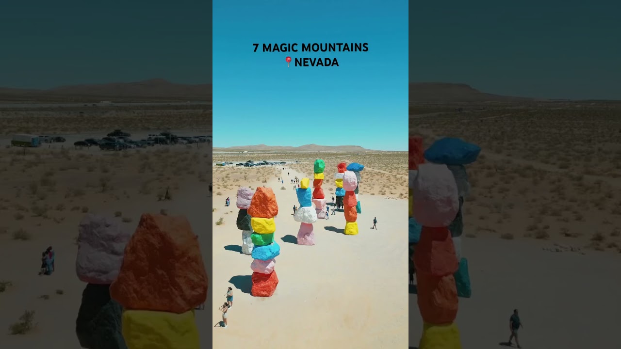 7 Magic Mountains📍 Nevada #vegas #sevenmagicmountains #colorfulstones #lasvegasstrip #lasvegasart
