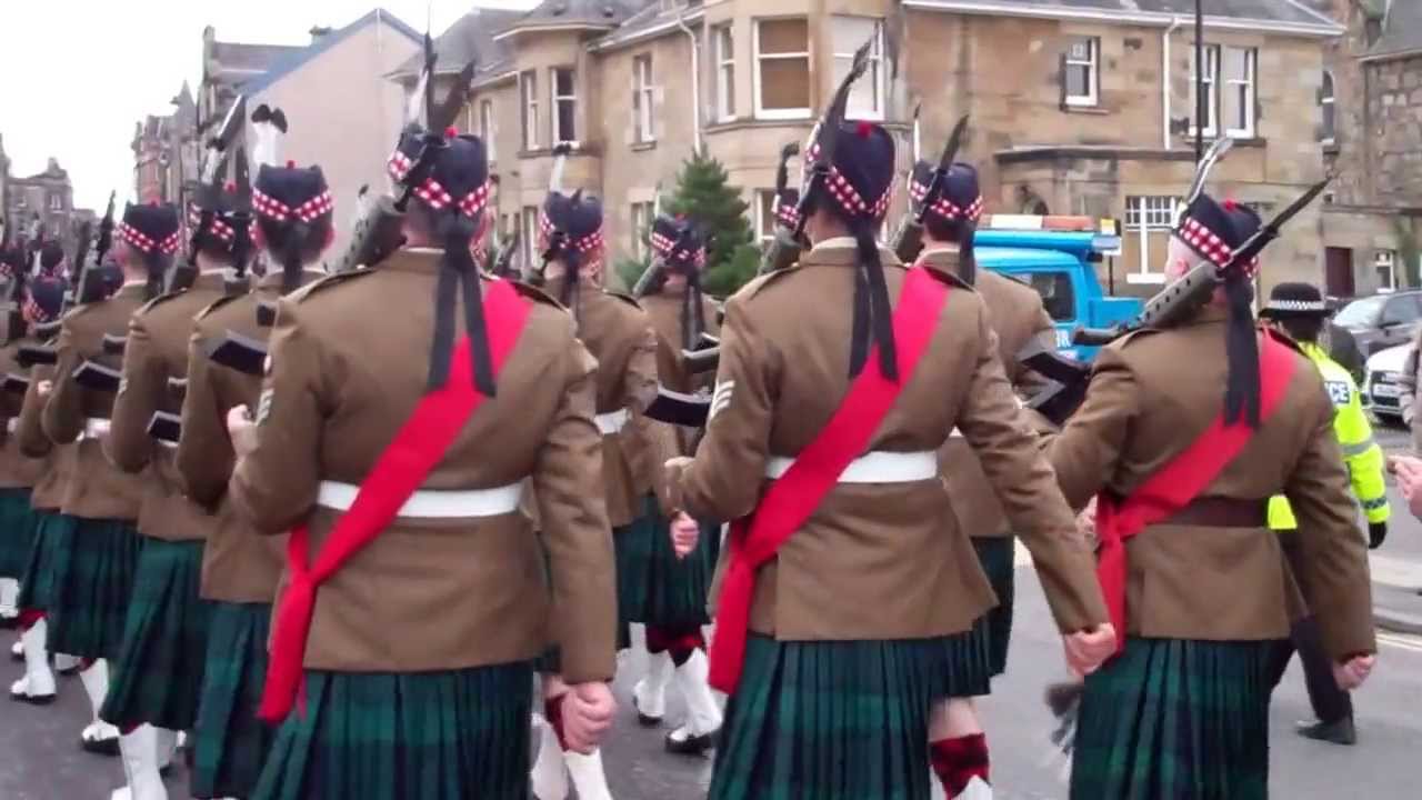 7 Scots Freedom Of The City Parade Stirling Scotland