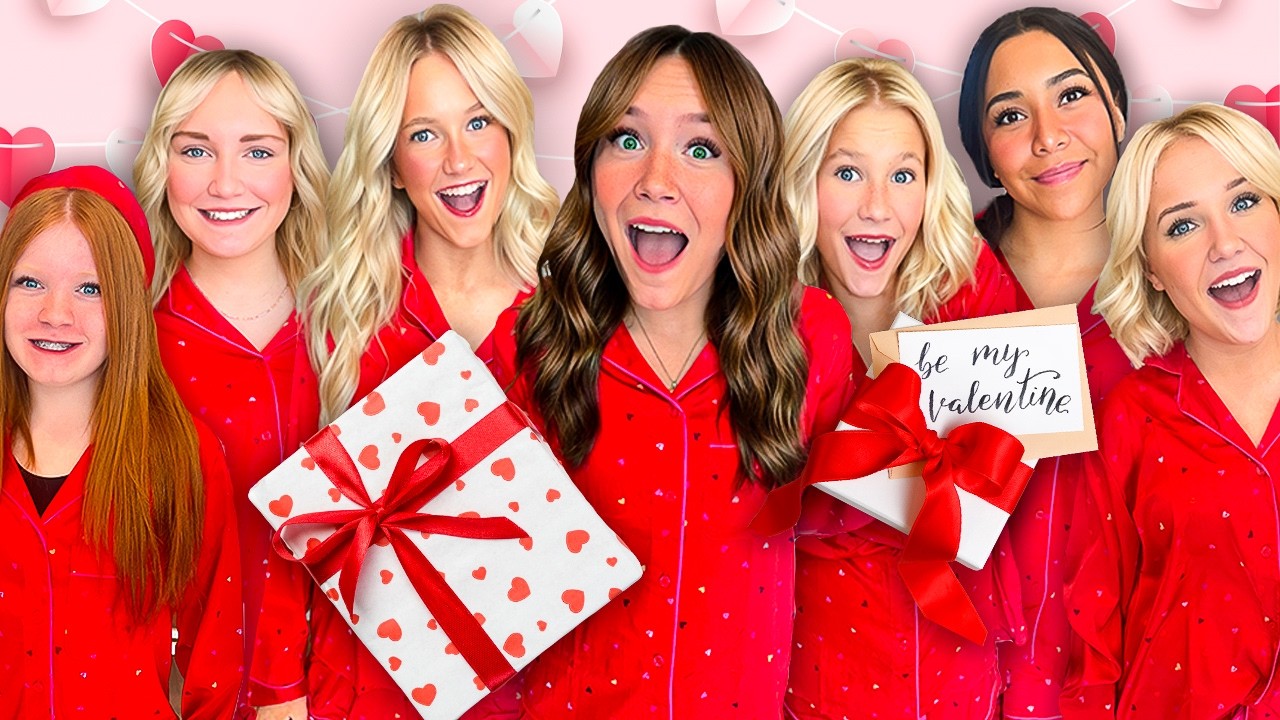 7 SiSTERS GiFT SWAP 🩷 🎀 GALENTiNES GiFT EXCHANGE!!