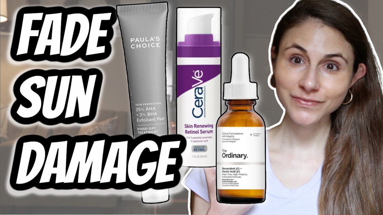 7 ways to FADE SUN DAMAGE on the face & body| Dr Dray