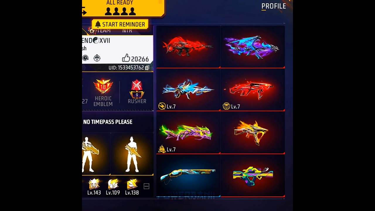 70 Level Richest Player Collection 🤑🔥 All Evo Max Gun Skins 😎🥰 #freefire #trending #rare #fyp #ff