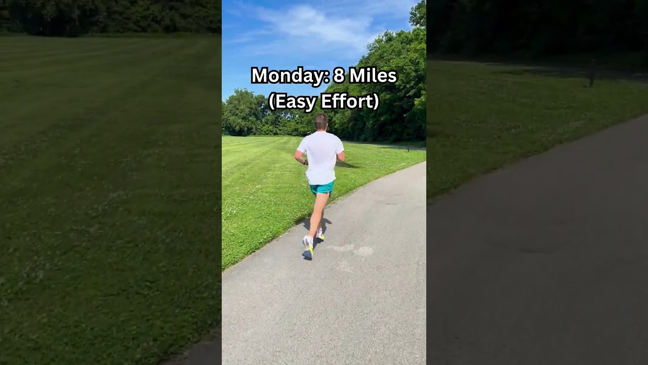 70 Miles A Week - Marathon Training #shorts #fitness #running