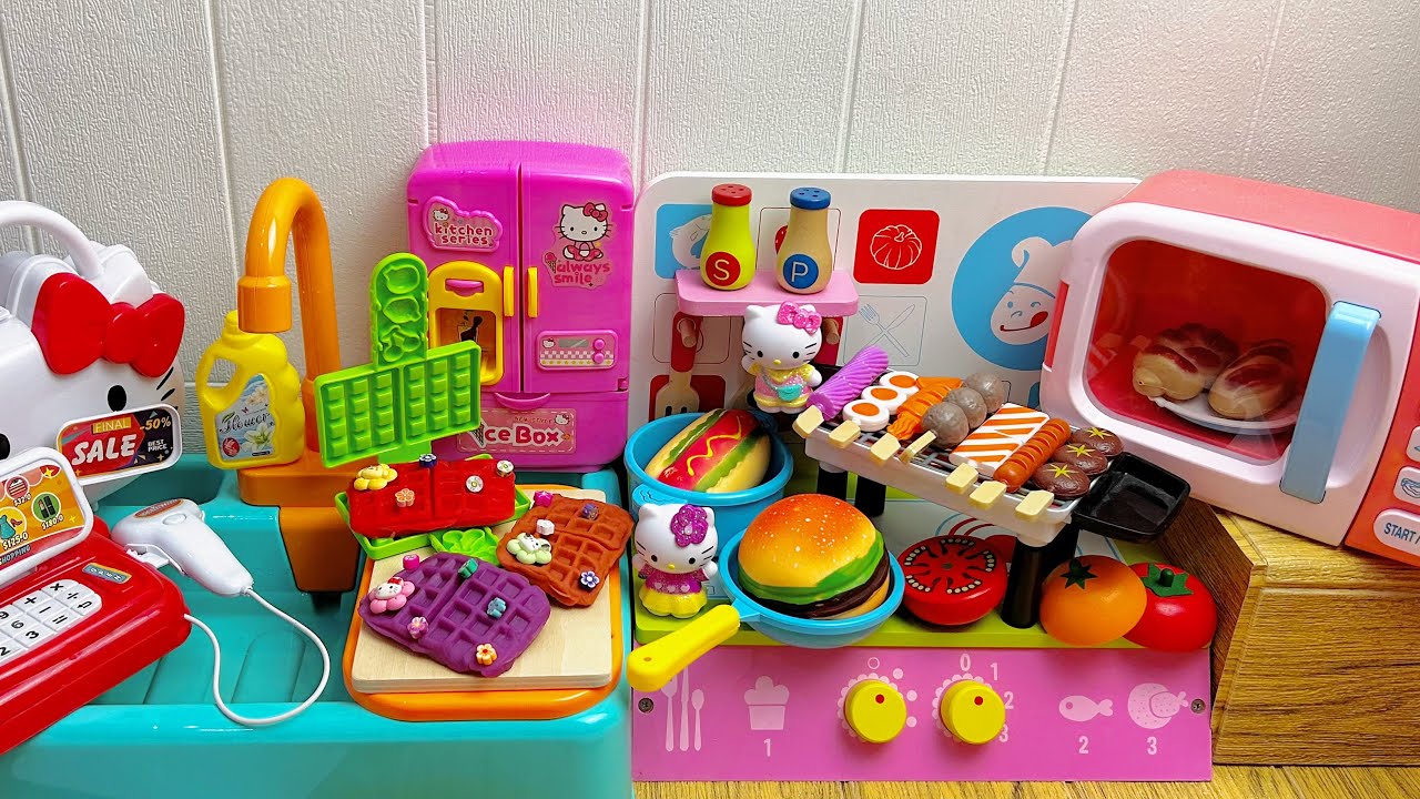 75 minutes satisfying with unboxing Hello Kitty Collection, Satisfying Unboxing Kitchen Set