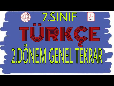 7.SINIF TÜRKÇE 2.DÖNEM FULL TEKRAR