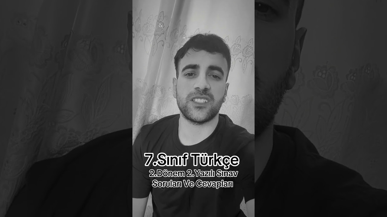 7.Sınıf Türkçe 2.dönem 2.yazılı sınav soruları cevapları
