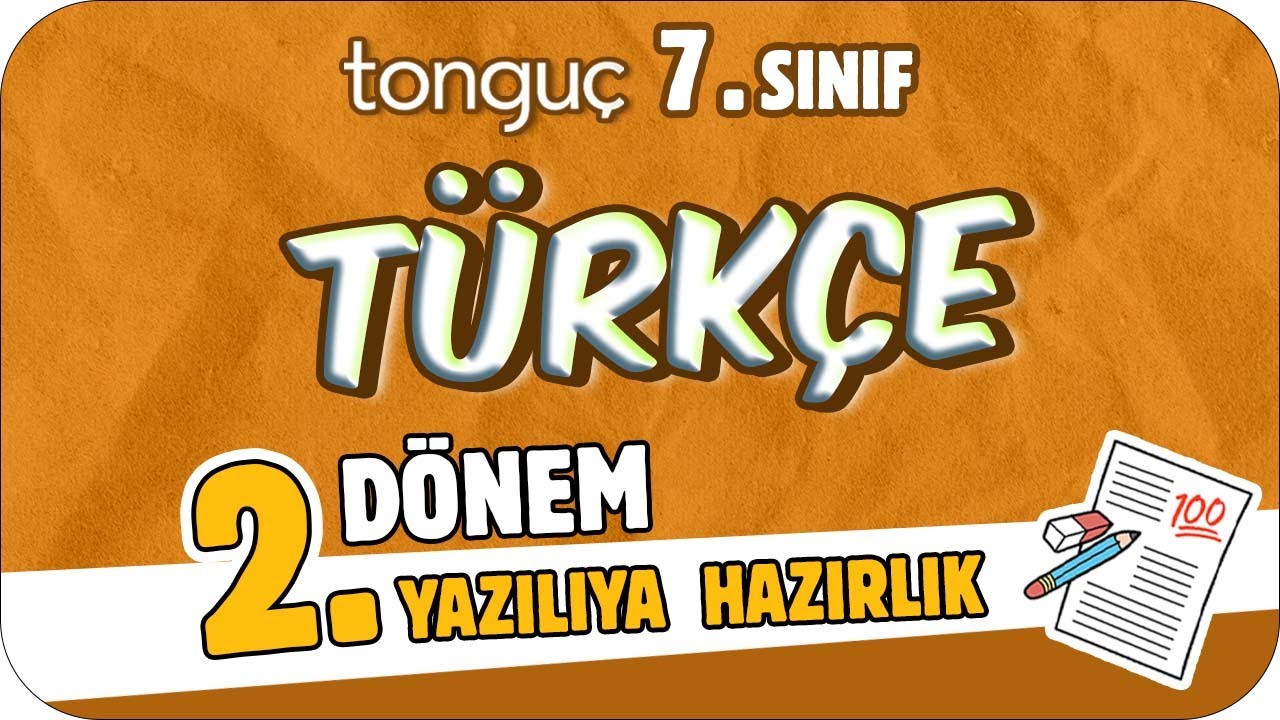 7.Sınıf Türkçe 2.Dönem 2.Yazılıya Hazırlık 📑 #2024