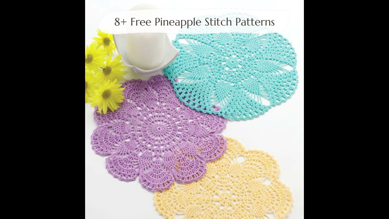 8+ Free Crochet Pineapple Stitch Ideas
