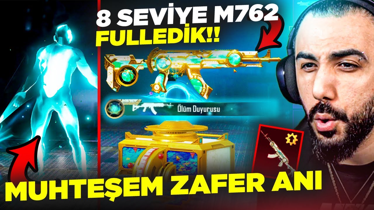 8 SEVİYE OYUNUN EN İYİ M762'Sİ GELDİ!! 😮 ARD ARDA 3 KERE TEK ATTIM! | PUBG MOBILE