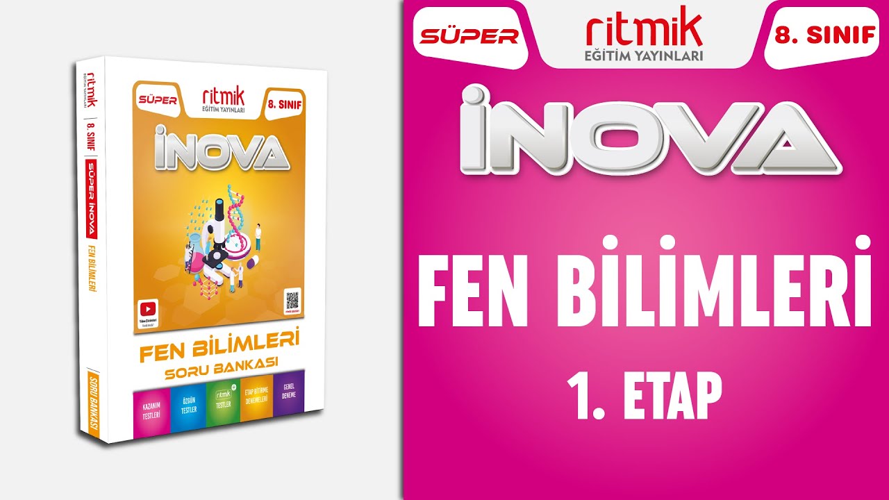 8. Sınıf SÜPER İNOVA Fen Bilimleri  - 1. Etap Çözümleri