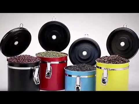 800ml Coffee Beans Sealed Jar Kitchen Tank Stainless steel