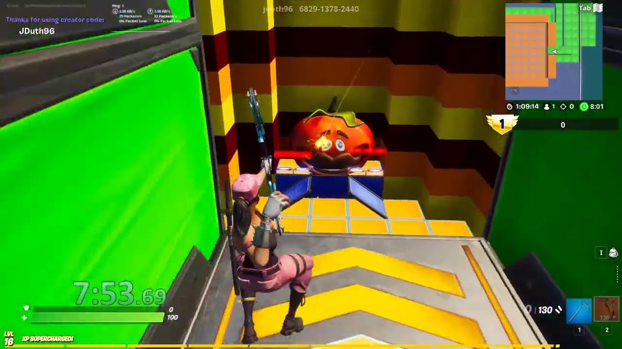 8:02 JDuth 100 Level Deathrun | World Record