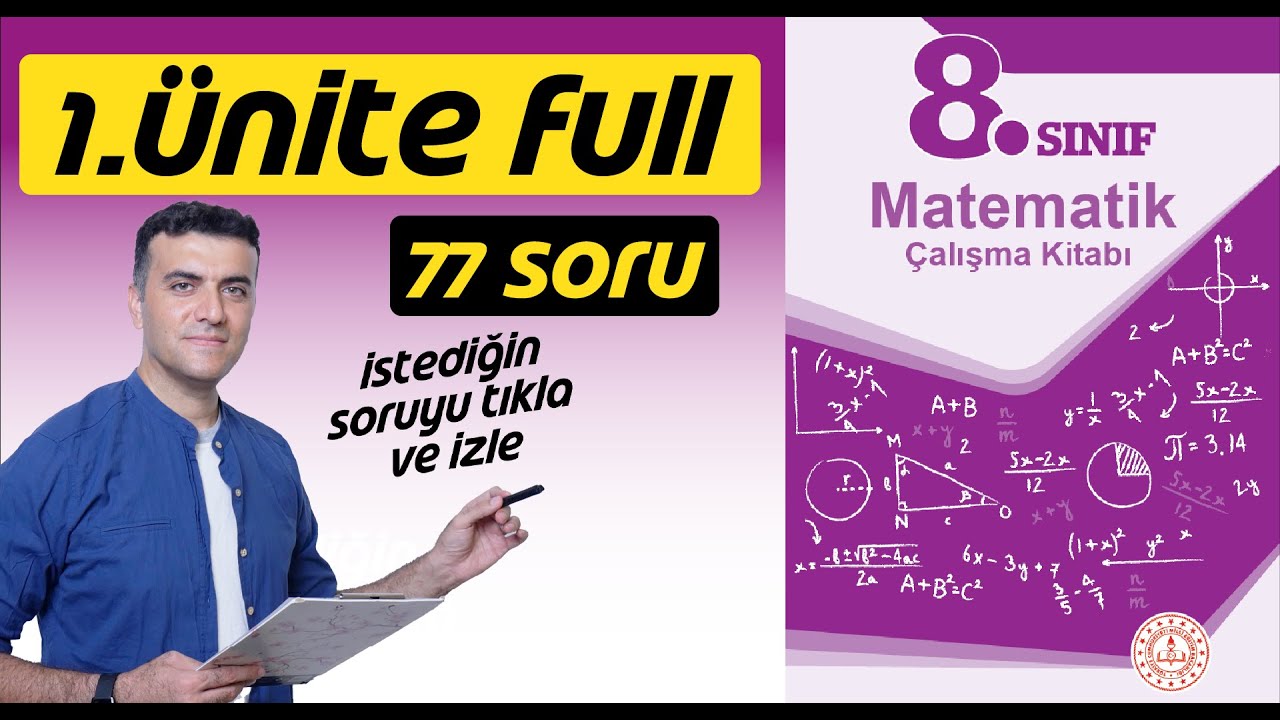 8.sınıf Matematik MEB Çalışma Kitabı 1.Ünite Full Çözümleri LGS | Püf Noktalar