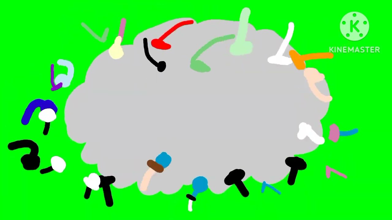 9 And A Meet The Pocoyo & Friends Fight Cloud Green Screen Free To Use