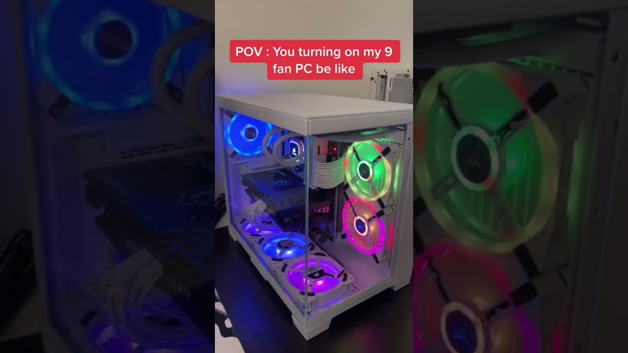 9 fan pc #viral #pc #rgb
