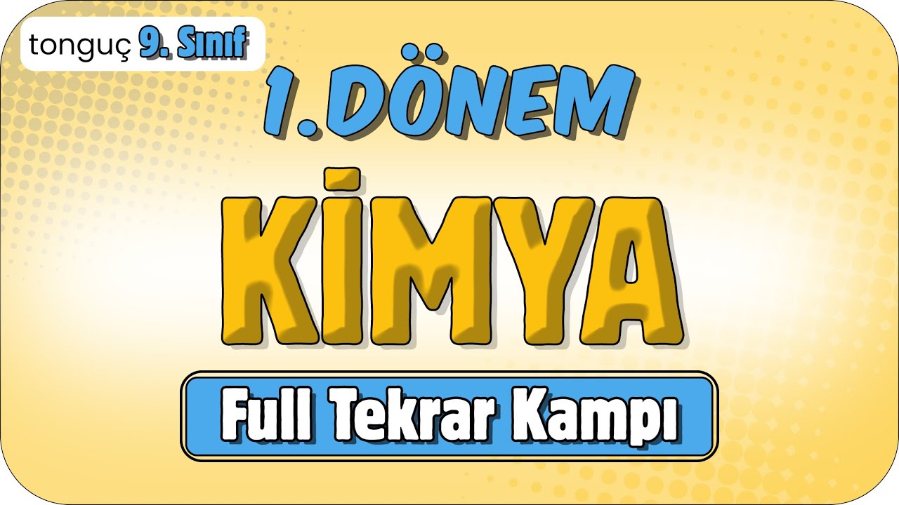 9. Sınıf 1. Dönem Kimya Full Tekrar 🔁 #2025