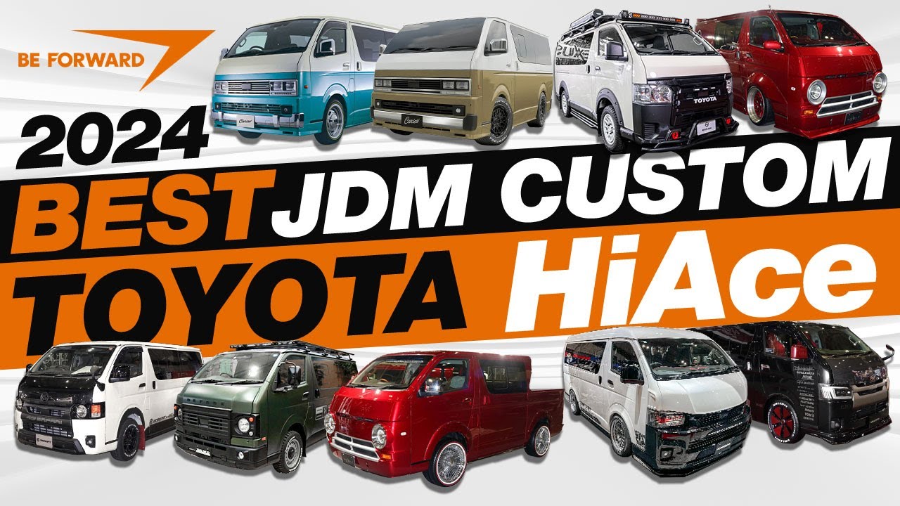 9 x modified Toyota HiAce - Japanese custom van - Tokyo Auto Salon!
