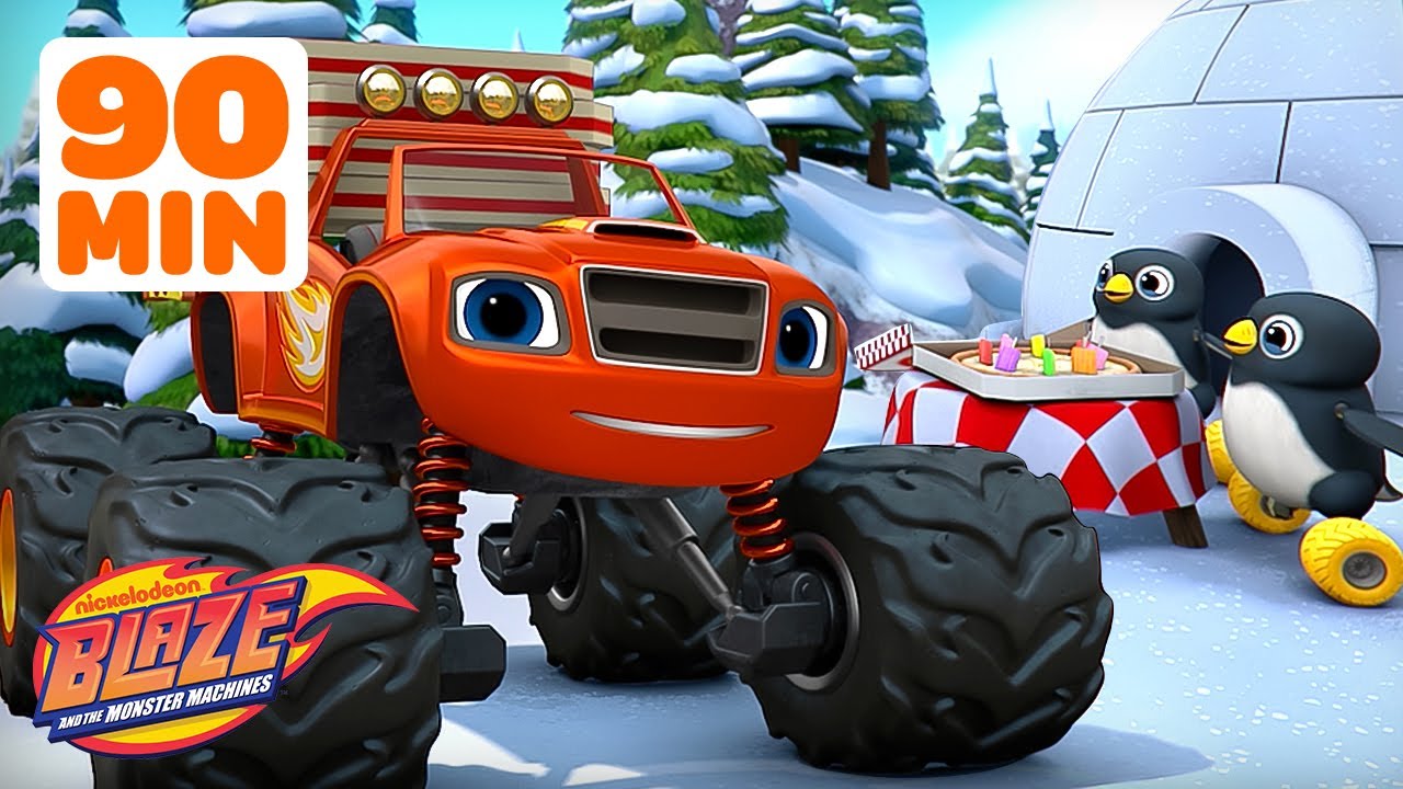 90 MINUTES of Blaze's Best ANIMAL Missions and Rescues! 🐧 | Blaze and the Monster Machines
