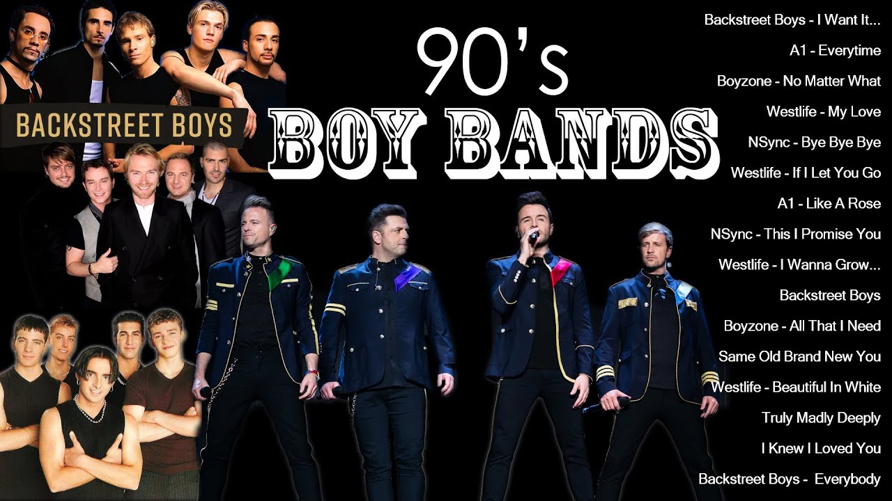 90's BOYBANDS - Backstreet Boys, Boyzone, Westlife, NSync, Westlife, BSB, A1, Blue