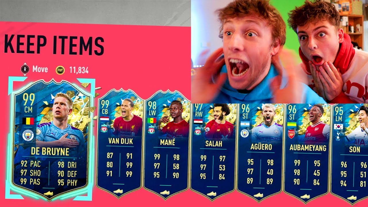 99 RATED TOTS IN TOP 100 FUT CHAMPS REWARD PACK!! - FIFA 20
