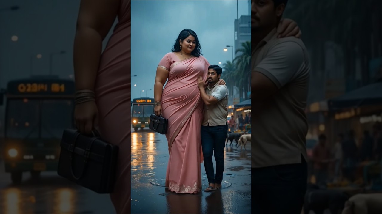 9-FOOT WIFE & 5-FOOT HUSBAND SHUT DOWN INDIAN STREETS! 😍 | Giantess Couple Goals