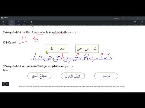 9.Sınıf Arapça 1.Dönem 1.Yazılı (Yeni Sisteme Göre/2024)