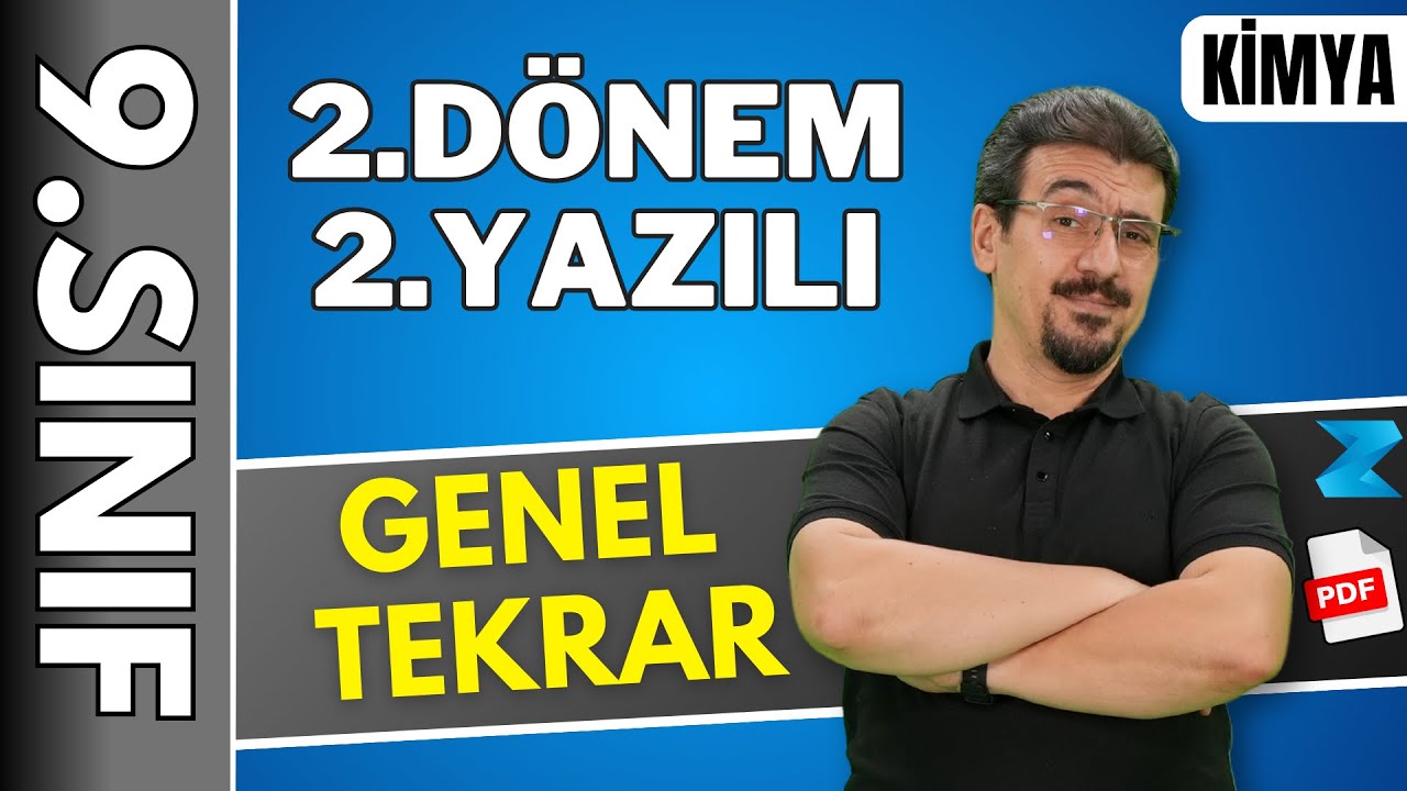 9.sınıf kimya 2.dönem 2.yazılı konu anlatımı 🔴 Full Tekrar / Genel Tekrar 2025