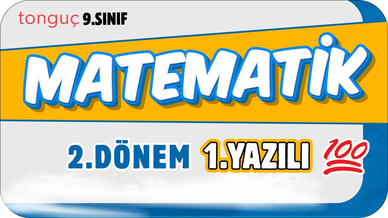 9.Sınıf Matematik 2.Dönem 1.Yazılıya Hazırlık 📑 #2025