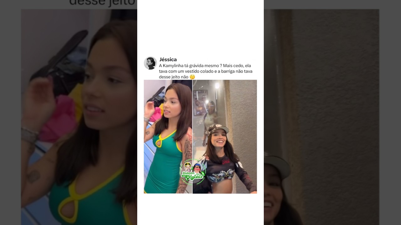 A barriga de Kamylinha mais cedo, será que ela tá grávida mesmo ? 🔋🤔 #hytalosantos #kamylinha