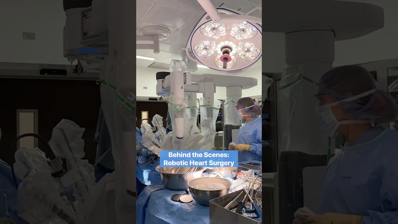 A behind-the-scenes look at robotic heart surgery.❤️