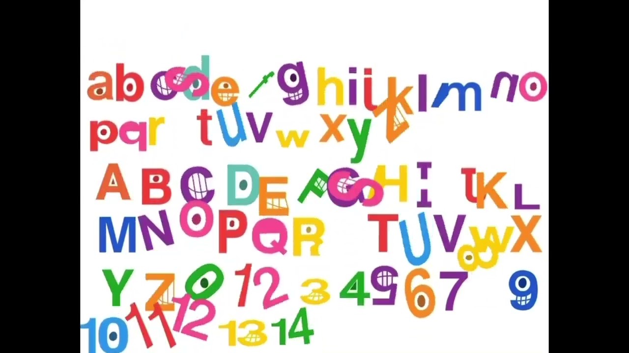 A Big Crowd Of TVOKids Letters and numbers dancing