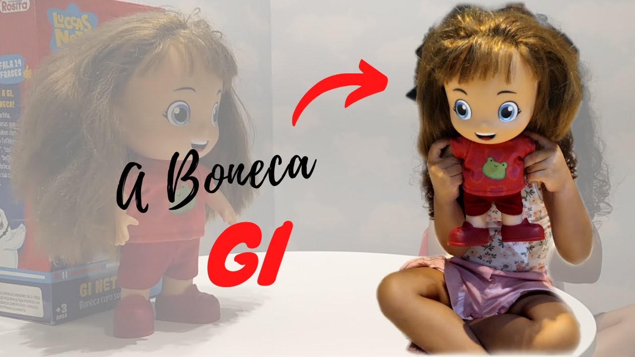 A Boneca Gi Neto / Mostrando algumas de suas 14 frases.