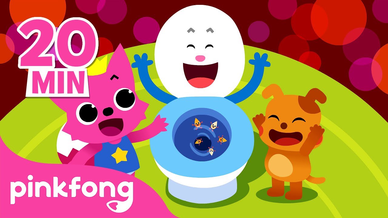 A Canção da Privada e mais músicas infantis | +Compilação | Pinkfong Canções para crianças