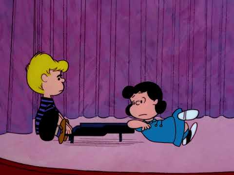 A Charlie Brown Christmas 1965 Schroeder and Lucy piano scene 4K