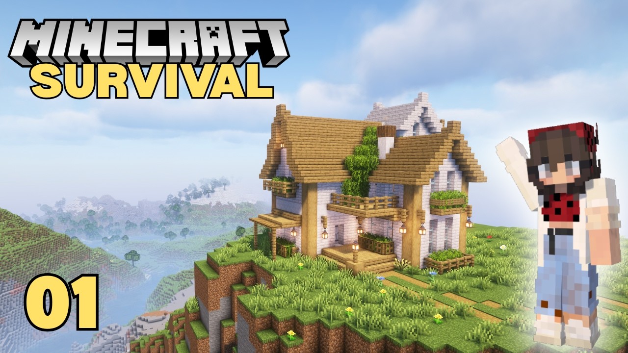 A Cozy New Beginning! | Let's Play Survival Minecraft |  Episode 1