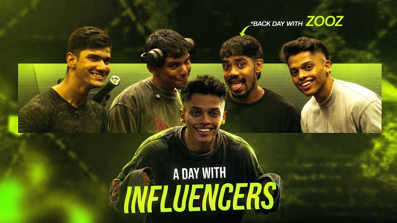 A DAY WITH INFLUENCERS | BACK DAY WITH ZOOZ | V1SHNU x ALI x ZOOZ x IJAASS💪🔥