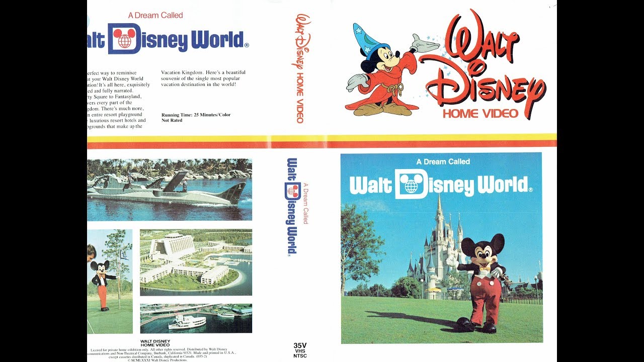 A Dream Called Walt Disney World VHS - 1980 - InteractiveWDW