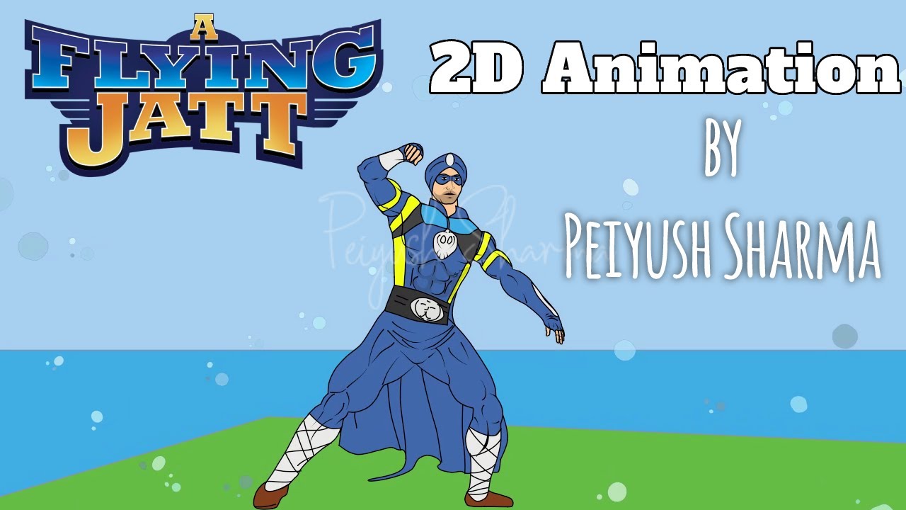 A Flying Jatt 2D Frame by Frame #Animation By Peiyush Sharma #FlyingJatt
