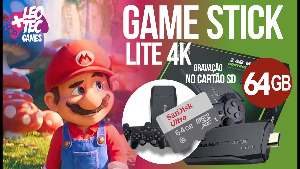 A 💿imagem ORIGINAL faça VOCÊ MESMO a gravação no CARTÃO SD de 64GB no 🕹️GAME STICK LITE 4K