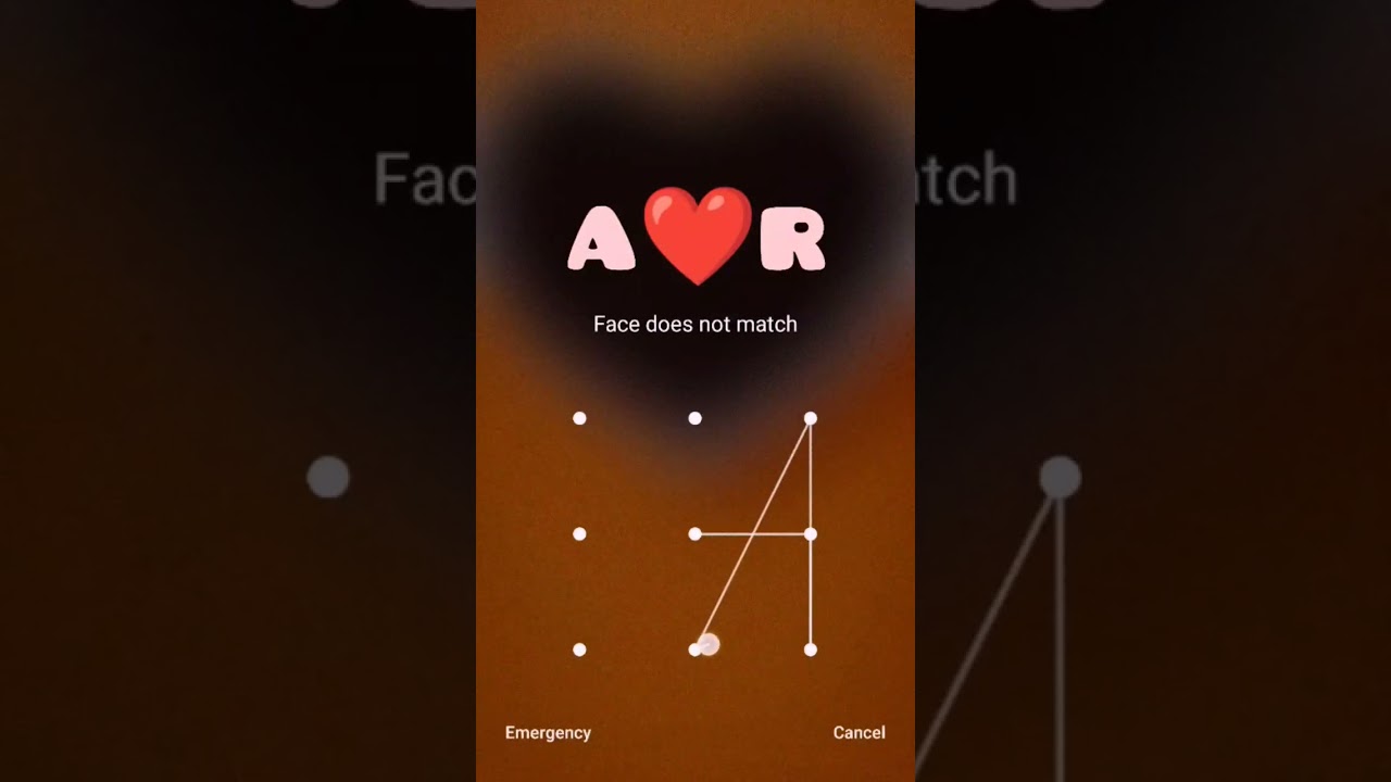 A love R pattern lock ❣️ || A❤R Phone lock || Love status #status