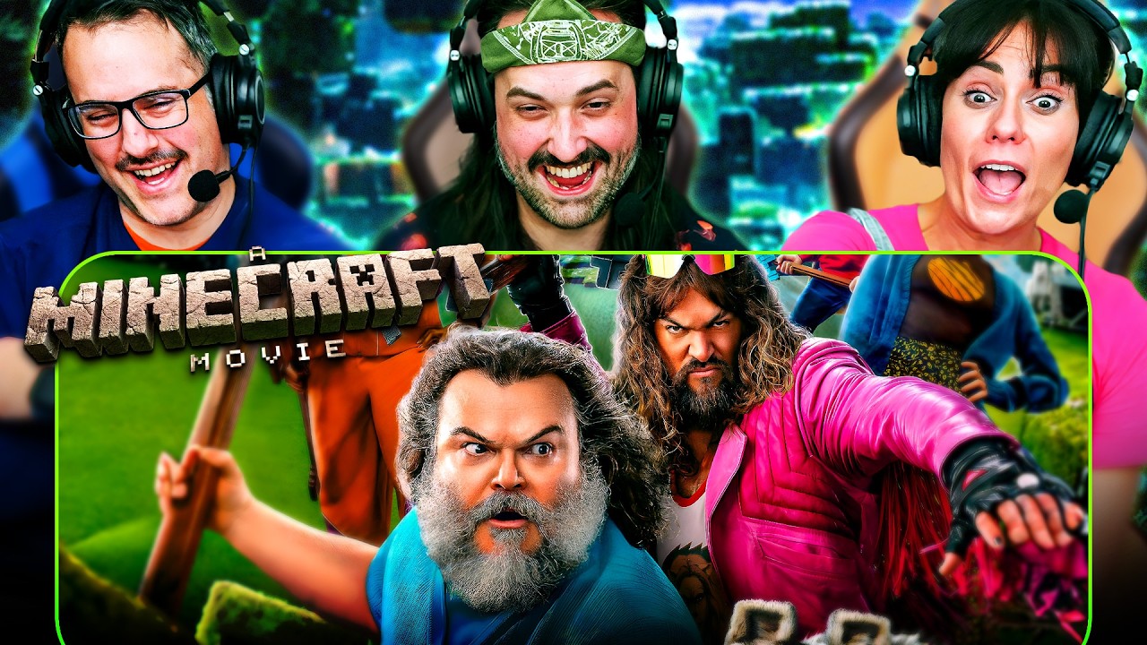 A MINECRAFT MOVIE REACTION!! Jack Black | Jason Momoa | Chicken Jockey | Post-Credits