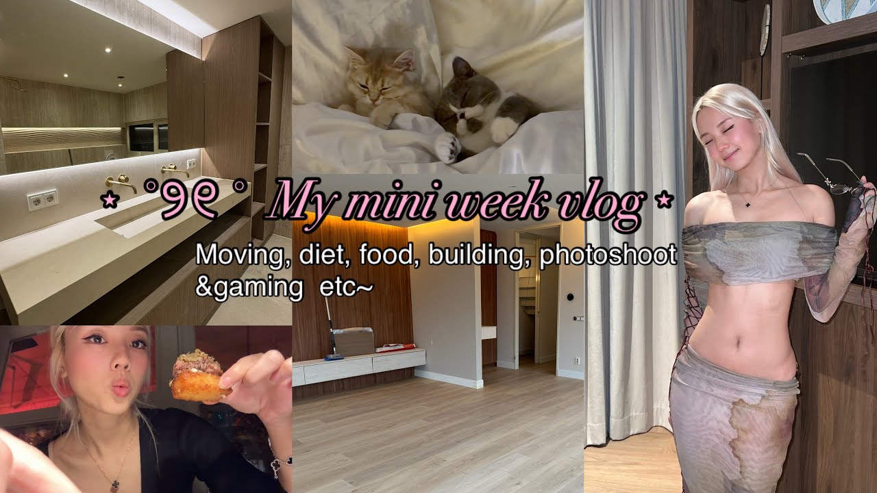 A mini week vlog 🍣  New house, diet, sushi, photoshoot, gaming, building and FOOD 🍜