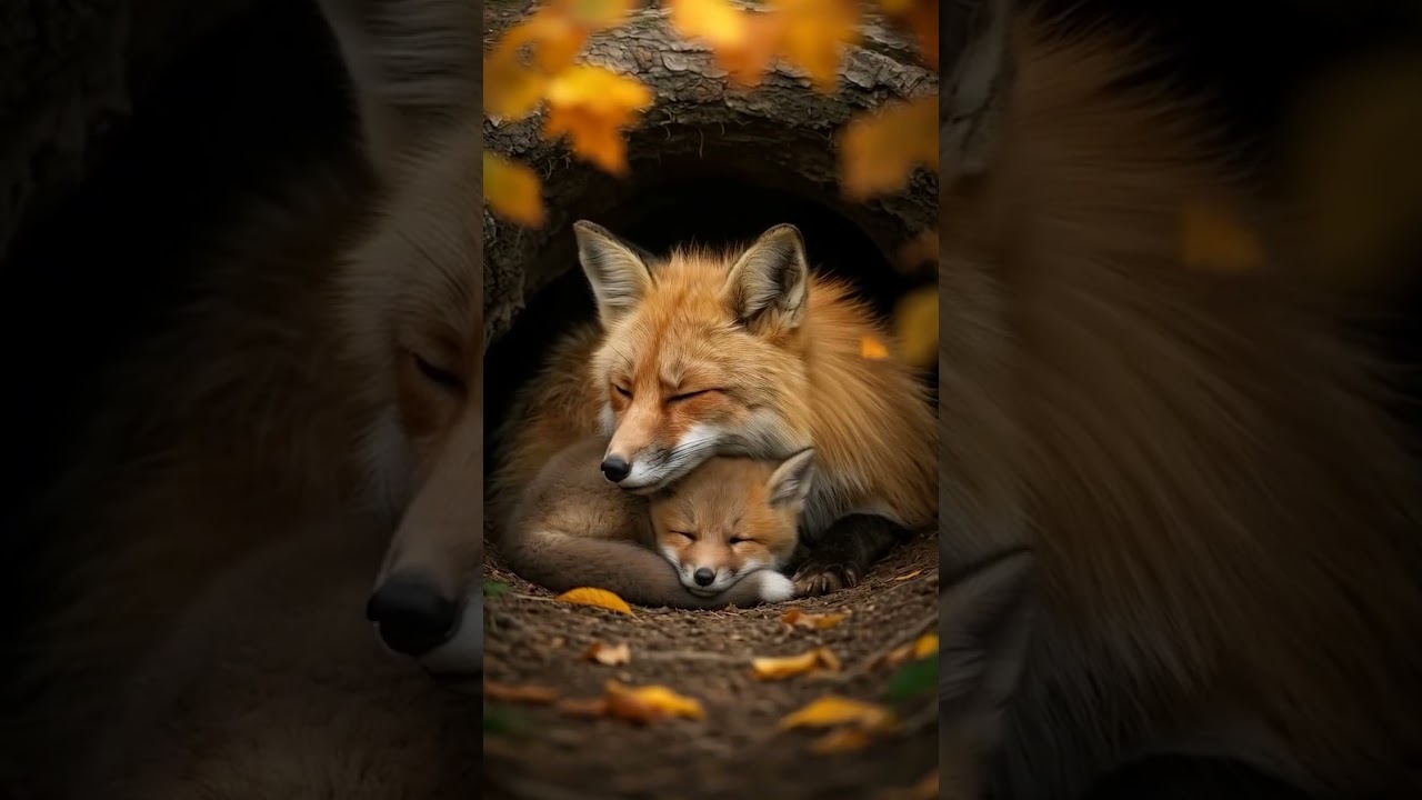 A Mother’s Warmth Hidden Moments in the Heart of the Forest