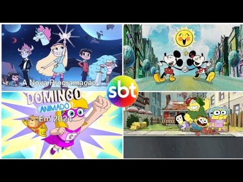 A Nova Programação Domingo Animado Em 2024 (SIMULAÇÃO)