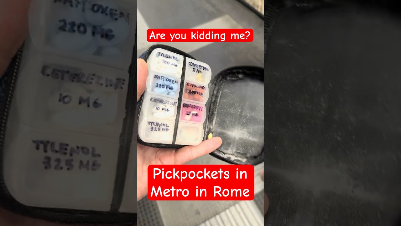 🔴A Sick Pickpockets Stole it From  Sick Person #Pickpockets #Rome #Pickpockets_in_Rome #Italy