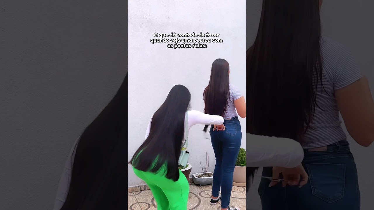 A vontade que dá quando vejo uma pessoa com pontas ralas 🤣🤭 #shorts #dicas #cabelos #hair #cabelo